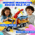 3 4 5 6 1:12 SMILESSKIDDO Toddler Boy Toys for Year Old - Large Friction Powered Tow Truck with Light & Sound, Sports