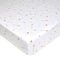 TL Care 100% Natural Cotton Fitted Crib Sheet, 52" x 28" - Soft, Hypoallergenic Toddler Bed Sheet in Gold and Pink