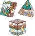 Eclipse Dice: Treant Dice - 7pc Set, Green & Brown, Pearlescent Swirl, 7 Resin Dice for Role Playing Games by Gate