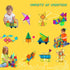 Bmag Magnetic Tiles, 100PCS Magnet Building Blocks for Kids, STEM Educational Learning Toy