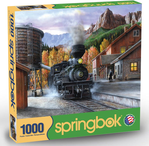 Springbok's Mountain Express - 1000 Piece Jigsaw Puzzle, Made in USA