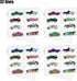32 KISLANE Acrylic Display Case for Toy Cars & Matchbox Cars - Slots (Extra Large)