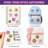 90 3D 6-10 8-12 Sticker Maker for Kids - Make Your Own Puffy Stickers Kit - DIY More Stickers Arts and Crafts for Kids