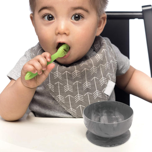 ChooMee Silicone Baby Suction Bowls, Non-Slip Extra Strong Suction Base, 2 CT for Infant Feeding