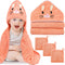 Sublaga 4 PCS Hooded Baby Towels, Soft Baby Towel, Absorbent Baby Bath Towel,