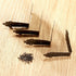 dophee 4Pcs Antique L Shaped Corner Guards, Decorative Edge Bracket Protectors with Mounting Screws