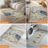 Debedcor 2'x 4', Country Entryway Door Mat Cartoon Egret Non Slip Washable Throw Rug with Tassels, Bird Leaves Coral