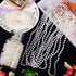 Hicarer 24 Pcs White Faux Pearl Necklaces, Bulk White Beaded Necklaces 31.5 Inch for Women Girls