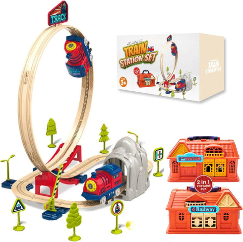 Train Toys for Toddlers 3-5 | Electric Train Set for Kids -