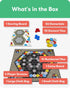 10+ 92 56 14 4 2 2-4 SimplyFun Matter Board Game Area Control Strategy Game for Teens and Adults Ages Includes Game