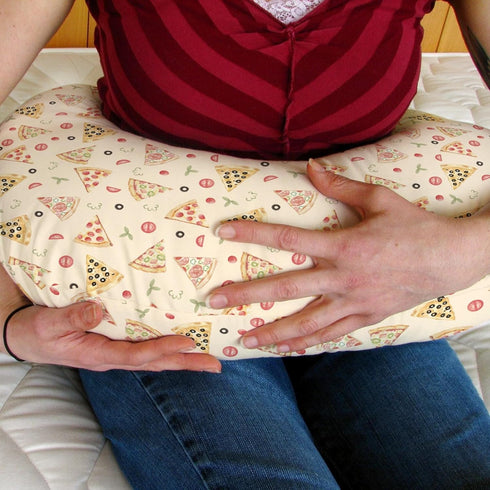 Watercolor Pizza Party Baby Nursing Pillow Covers for Boy Girl Cute Pizzas Plants Nursing Slipcovers for Breastfeeding