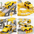 3 4 5 6 2PCS 4 2 3 4 5 6+ iHaHa Toddlers Construction Race Tracks Toys Gifts for Years Old Boys Kids, Electric Race