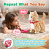 HCdoujoy Set Yellow Walking Cat for Girls Toy Talking Singing Animated Robot Kitty Interactive Plush for Cat for Kids