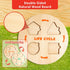 Set 3-6,Life INIFEIDALA Montessori Wooden Preschool Learning Educational Toys for Toddlers Cycle Puzzle, Shape Sorting