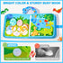2 3 4 5 JoyCat Dinosaur Toddler Busy Book, Busy Board for Year Old -Travel Toy Quiet Activity Book, Life Skills & Fun