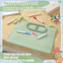 2 Pack Domensi Silicone Suction Placemat with Teething Edge Bumper/Spill for Baby Toddlers Kids with Storage Bag