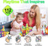 ST4 112 3D 4-8, 3-5 Contixo Magnetic Tiles - PCs Building Blocks STEM Construction Creativity, Imagination