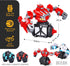 2-Pack 360 Playset Top Race Remote Control Fighting Toy Red & Blue RC Robots with Lights, Sounds & Rotation Interactive