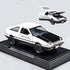 Initial D Toyota Trueno AE86 Alloy Diecast Car Model, Pull Back Sports Car Toys for Kids and Adults (Black-Type A)