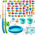 Xelabrion 60 3 4 5 Pcs Magnetic Fishing Pool Toys Game for Kids Toddlers, Fishing Water Table Bathtub Toy