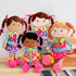 Snuggle Stuffs 15" 2 Sugar Snap Plush Learn to Dress Doll for Toddlers - - Gifts for Year Old Girls