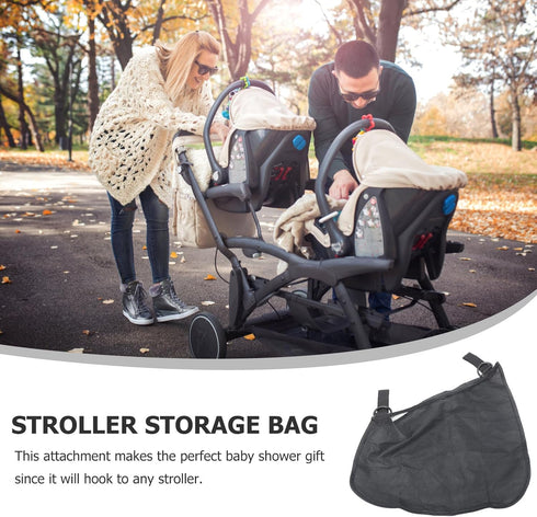 Black Stroller Hanging Organizer Bag for Diapers & Essentials
