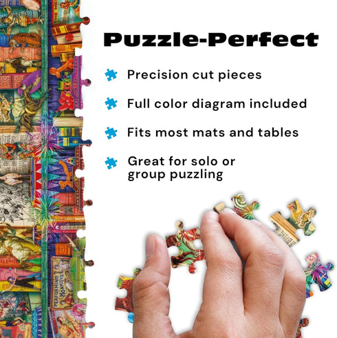 1000 Buffalo Games Aimee Stewart Circus Extravaganza Piece Jigsaw Puzzle for Adults Colorful Circus Art, Includes Large