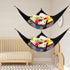 Jumbo Toy Net Hammock for Stuffed Animals, KoHuiJoo Wall Sling Corner Organizer, Black 2 Pack