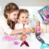 BYCICI Set 4-7 Summer Magical Mermaid Dolls for Girls - Princess Twin Dolls with Color-Changing Purple Dolphin, Outfits