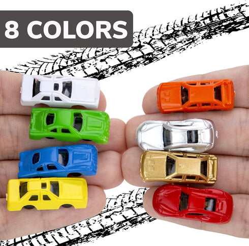 Mini Cars for Kids - 25 Pcs Plastic Car Toys Bulk for Easter Egg Fillers, Party Favors, Classroom Prizes