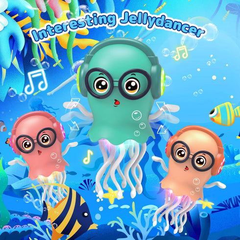 Tummy 3 4 5 6 7 8 Dancing Jellydancer Baby Toy, Crawling Infant Time Toy,Dancing Loud Music Crawling Walking Toys