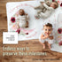 Baby Milestone Blanket - Monthly Milestone Blanket for Baby Girl, Custom Soft Fleece Photography Background, 60" X 40"