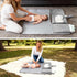 Grey Waterproof Portable Changing Pad with Storage Pocket