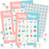 Gender Reveal Bingo Card Set - 24 Players, Neutral Party Activities for Pregnancy Announcement