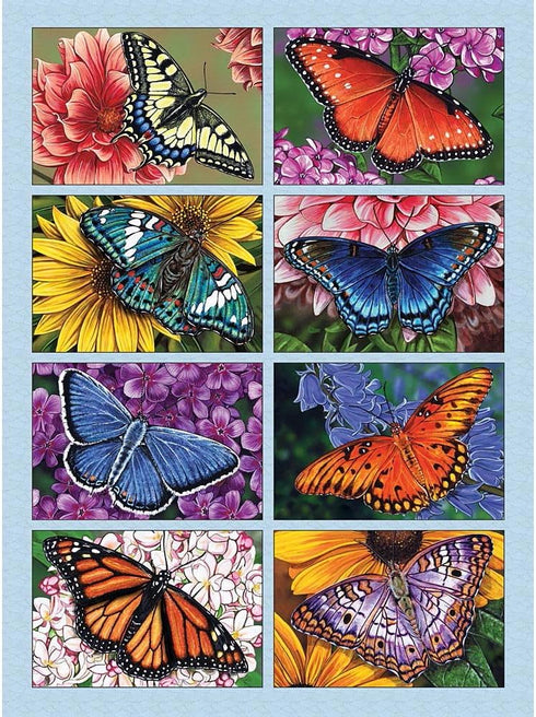 Bits and Pieces - 300 Large Piece Jigsaw Puzzle for Adults - Butterflies and Blooms