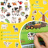 3-6, Reusable Jelly Sticker Books, Sticker Books for Toddlers, Stickers for Kids, Travel Toys for Children Toddler