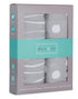Changing Pad Cover Set - Cradle Sheet 2 Pack, 100% Jersey Cotton Grey Abstract Stripes and Dots by Ely's & Co
