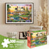 HQXXJW 300 20.5x15 Piece Puzzle for Adults, Large Piece Elderly Jigsaw Puzzle, Lakeside Villa with Cat and Garden