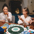 Extguds Rummy Set: 2Boxes (200 Pieces)+1Deck Poker+1Game Rummy Michigan Deluxe Board Game Felt Game Mat + of Playing