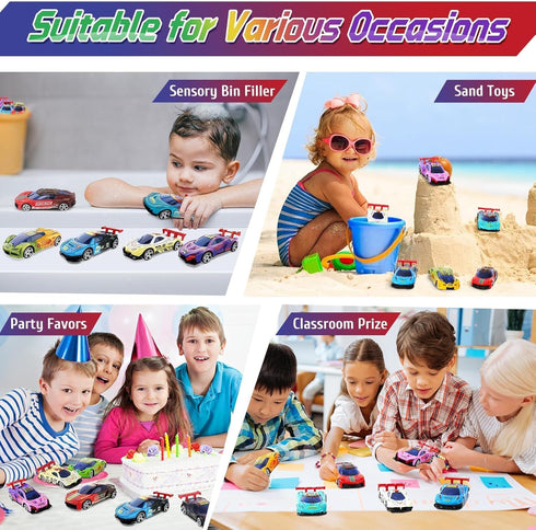 MACALOCA 1-3 4-8 Color Changing Cars Toys Bath Toys for Kids Ages Easter Basket Stuffers for Kids Grandkids Pool Water