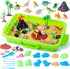 sikmcle Dinosaur Sensory Bin Toy for Kids Dinosaur Toys and Play Sand Kit