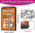 Jetec 4 Pcs Velvet Art Coloring Books Spiral Bound Posters Felt Pages for Kids, After School, Travel, Group Activities