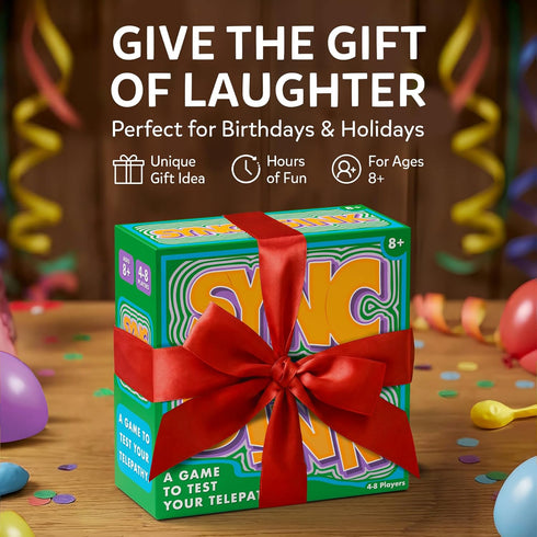 8, 9, 10 4-8 Sync or Sink - Hilarious Family Card Game for Kids, Teens & Adults, Fast-Paced Mind-Matching Partner