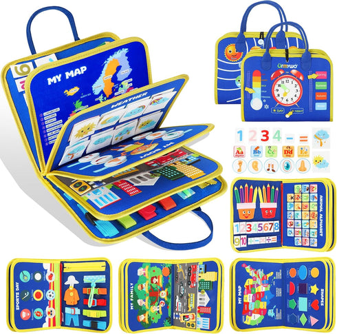 URMYWO Busy Board - Montessori Toys for 1 2 3 4 Year