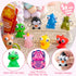 32 JOYIN Pcs Valentines Day Pop-Eye Cute Keychains with Cards, Fidget Toys Squeezable Relief Stress for Toddlers