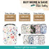 Floral Pattern Car Seat Cover and Nursing Cover - Soft and Stretchy