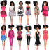 12 Piece African American Toy Doll Playset - 11.8" Premium Fashion Diversity Dolls for Kids