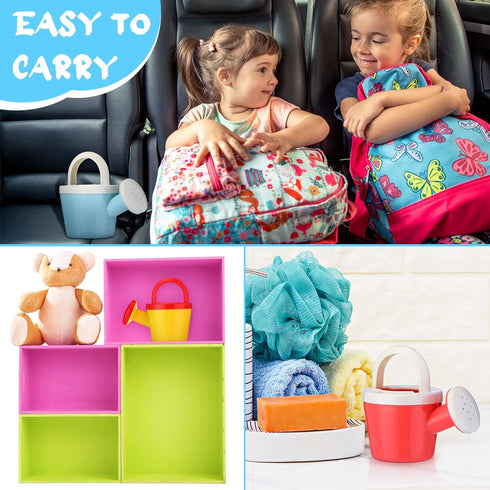 Sotiff 24 Pieces Plastic Watering Cans for Kids, Small Toddler Garden Tools, Bath Toys for Home Outdoor Play