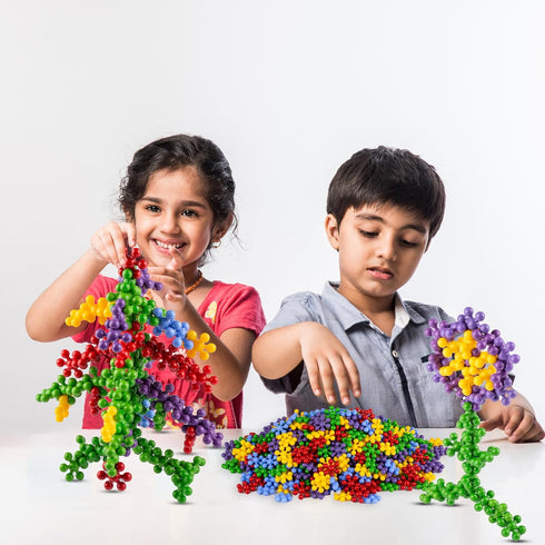 STEM Building Toys - 300 PCS Educational Discs Sets, Interlocking Building Blocks for Toddler and Kindergarten