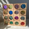 16PCS Acrylic Wooden Gem Blocks, Sparkling Colorful Wooden Stacking Toys, Montessori Educational Wooden Toys